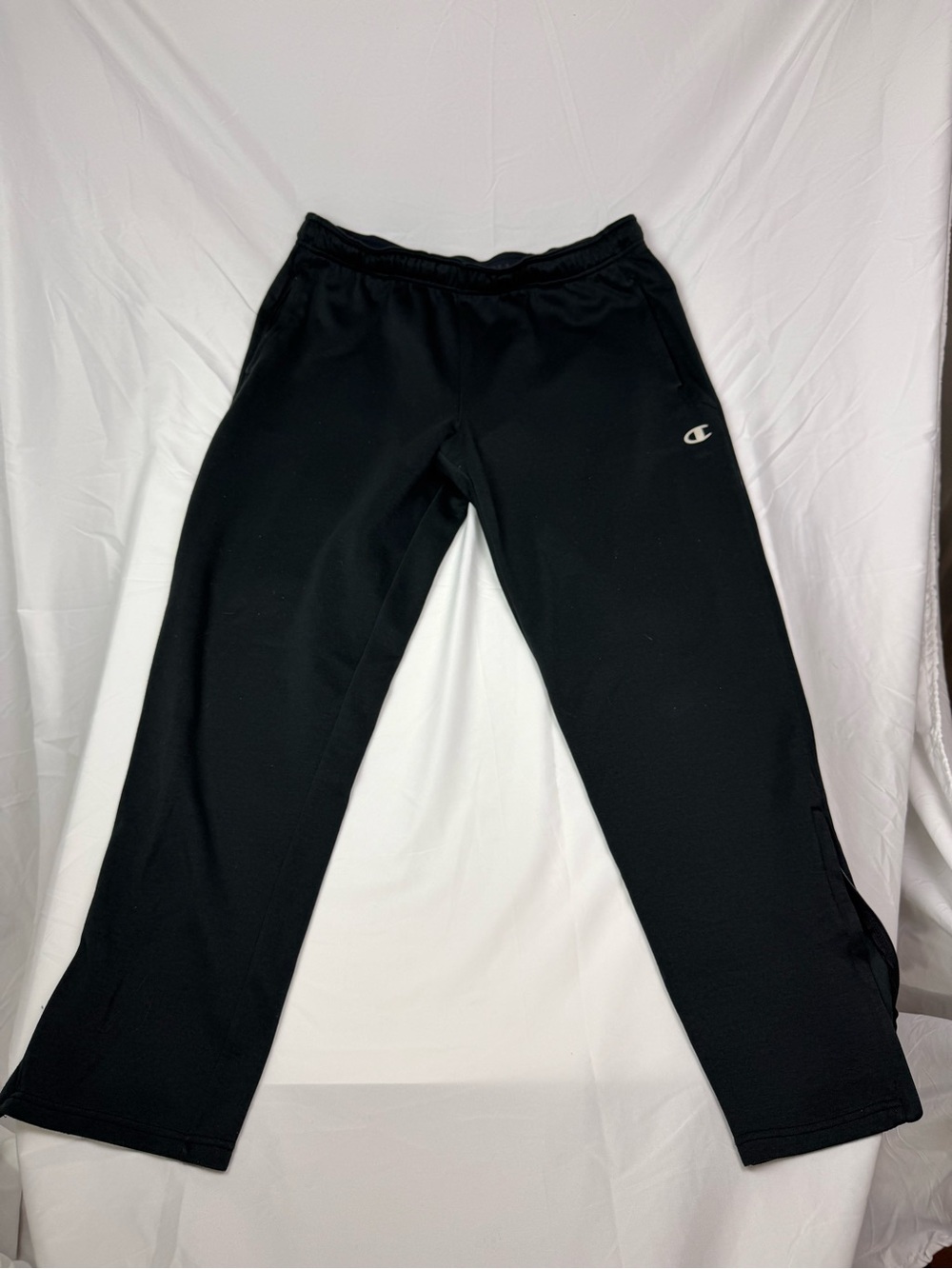 Champion Kids Black Jogger Sweatpants with Logo